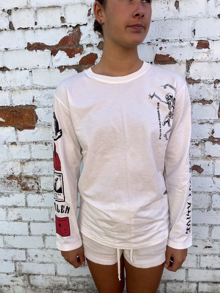 Stolen Girlfriend Club Long Sleeve Tee - Size XS