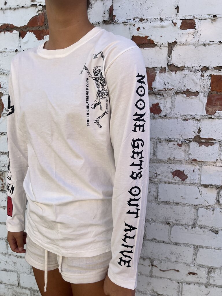Stolen Girlfriend Club Long Sleeve Tee - Size XS
