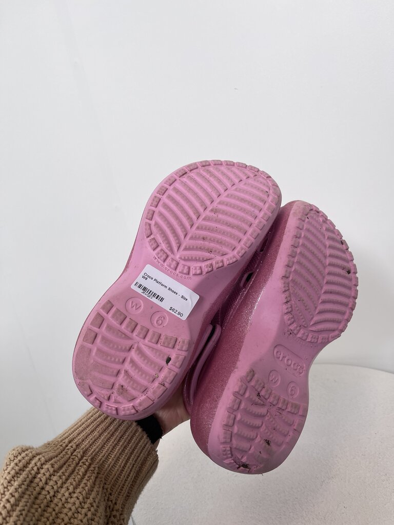 Crocs Platform Shoes - Size W6