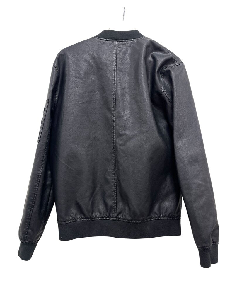 Connor Faux Leather Jacket - Size L