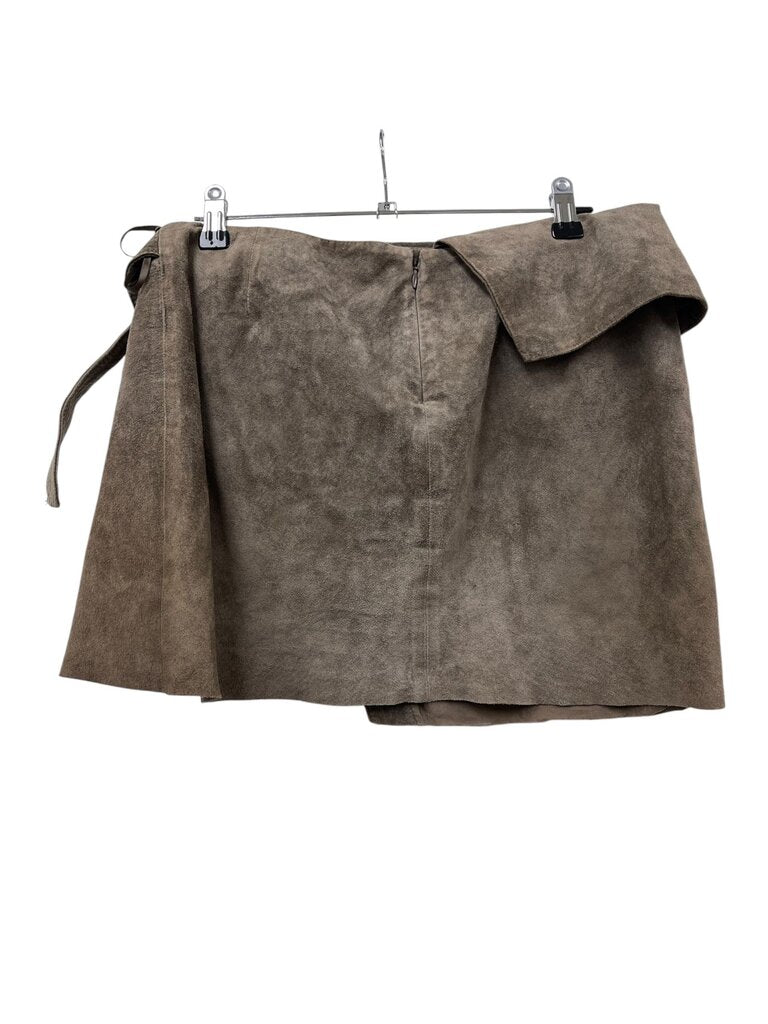 Bec & Bridge Leather Skirt (mark) - Size 10