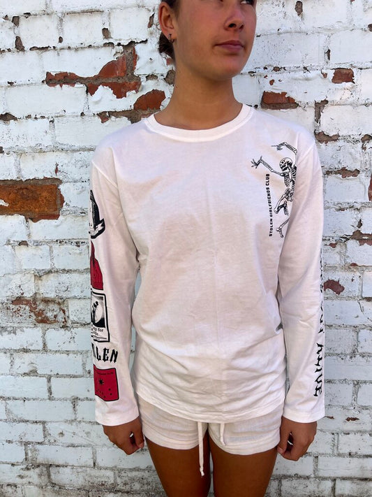 Stolen Girlfriend Club Long Sleeve Tee - Size XS