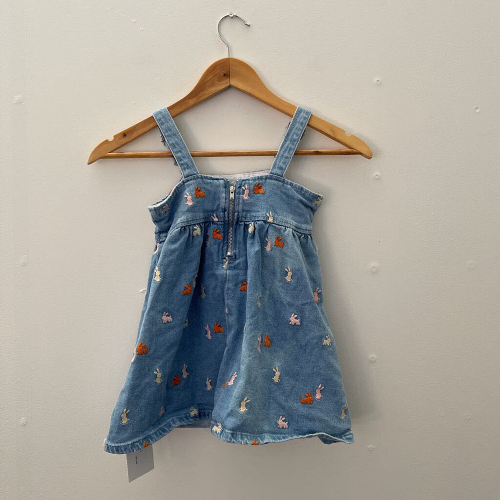 Seed Denim Dress (discoloured) - Size 3