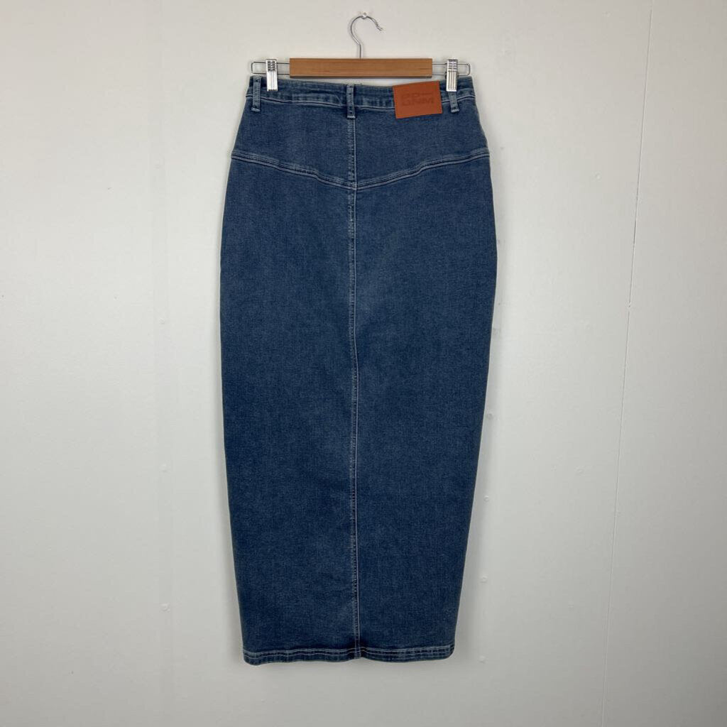 Princess Polly Denim Maxi Skirt - Size 10