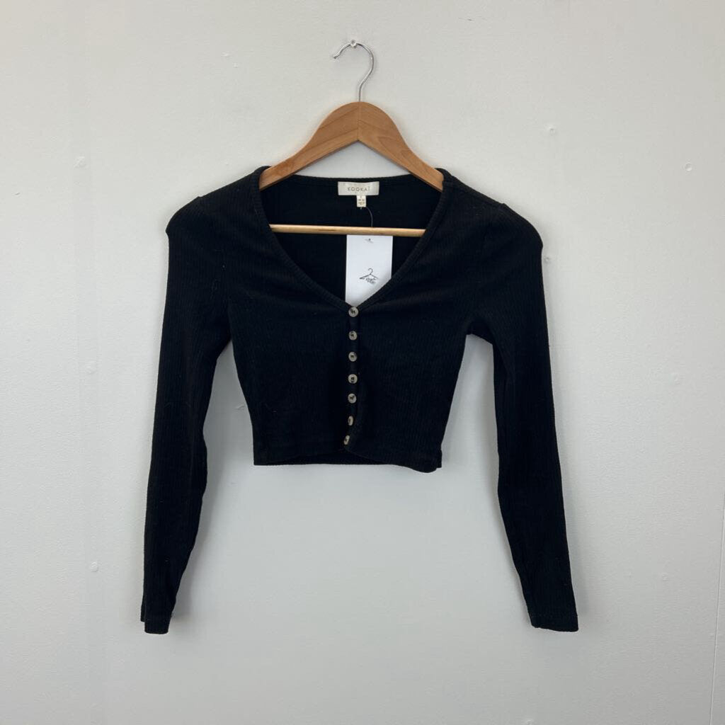 Kookai Crop Cardi - Size 0