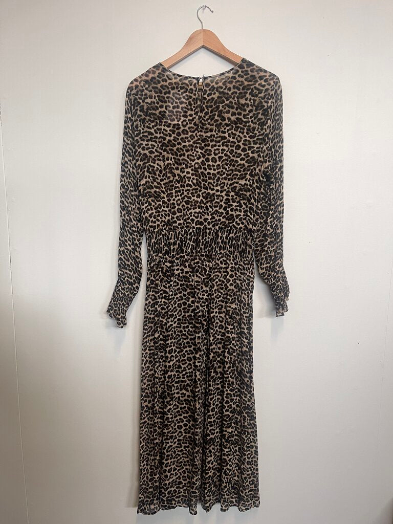 Max Leopard Dress - Size 16