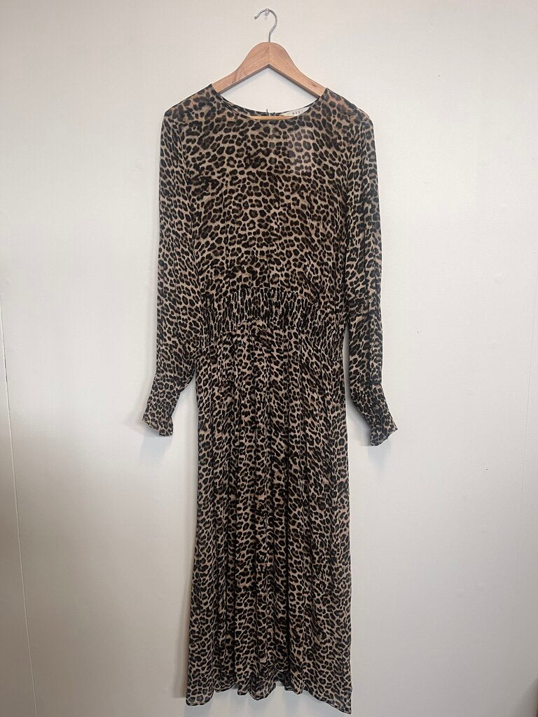 Max Leopard Dress - Size 16
