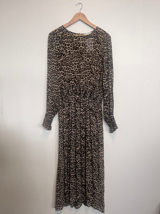 Max Leopard Dress - Size 16