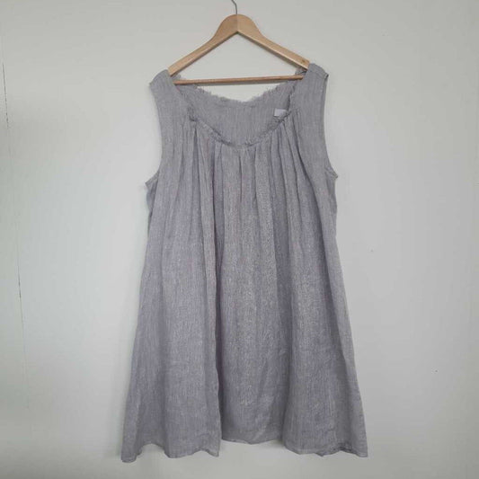 Zephyr Linen Dress (marked) - Size XL