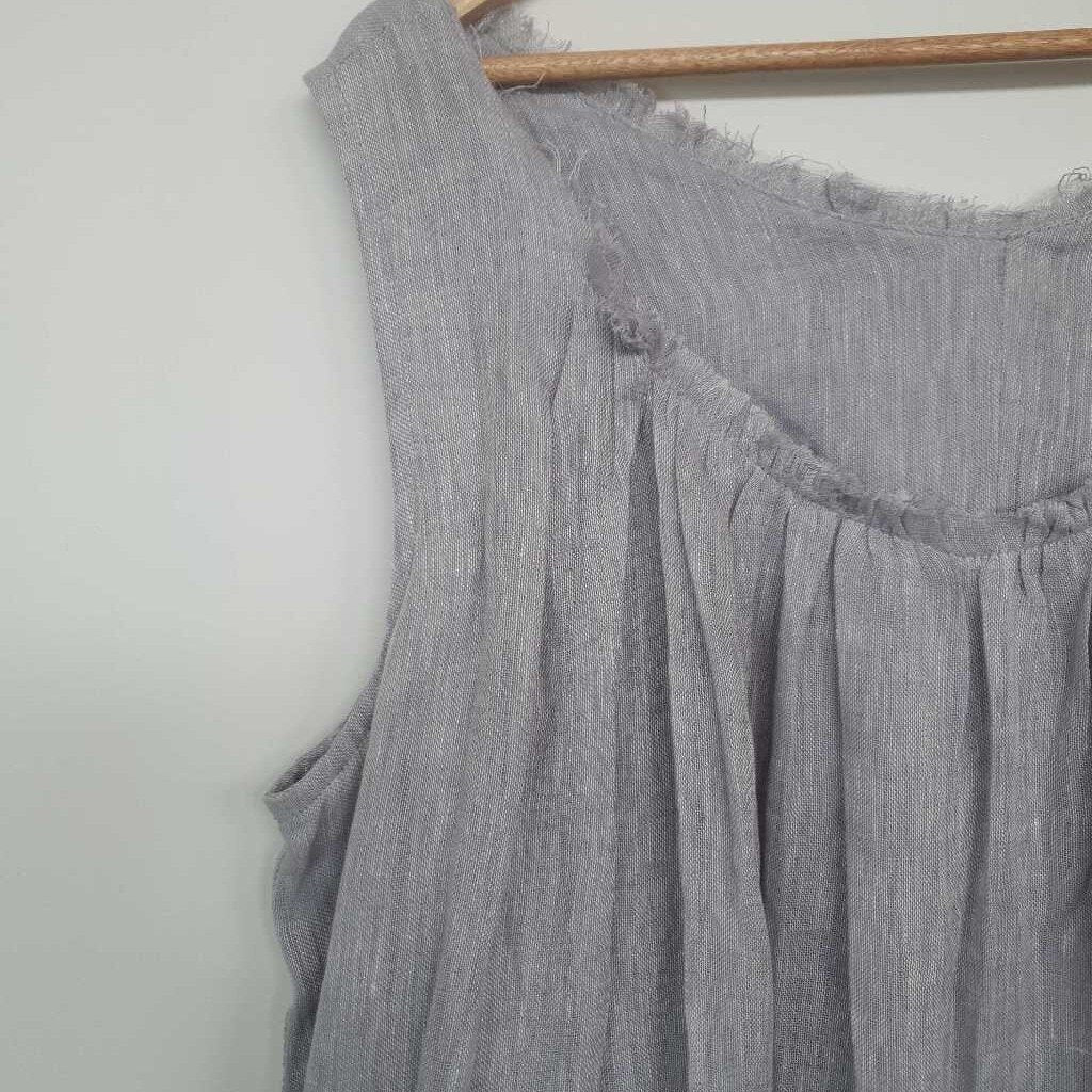 Zephyr Linen Dress (marked) - Size XL