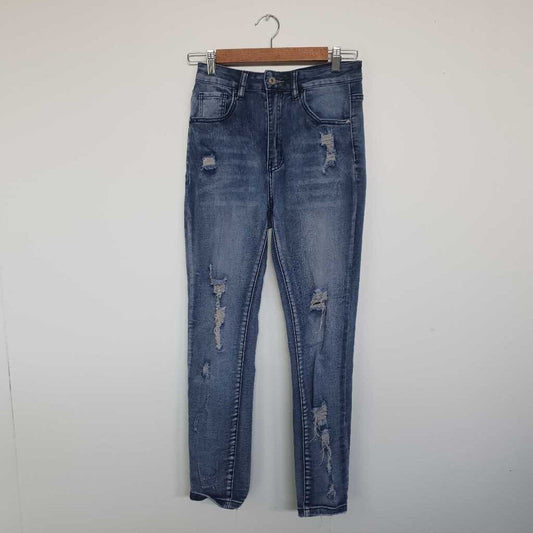Star Ripped Jeans- Size M