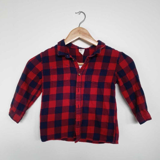H&M Flannel Shirt - Size 2-3Y