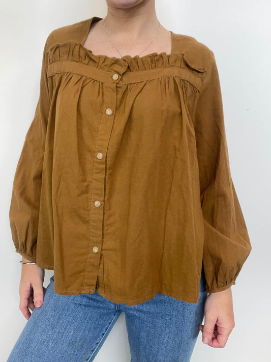 Olive Blouse - Size 10