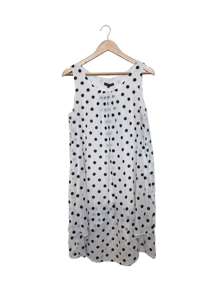 Charcoal Polka Dot Dress - Size 12