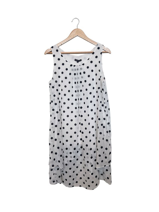 Charcoal Polka Dot Dress - Size 12
