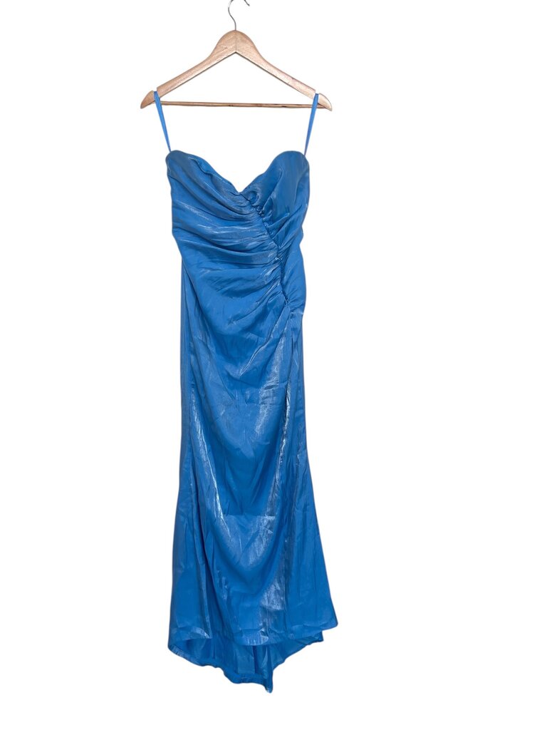 Blue Strapless Maxi Dress - Size S