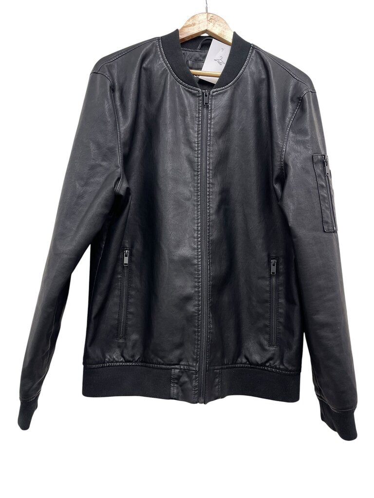 Connor Faux Leather Jacket - Size L