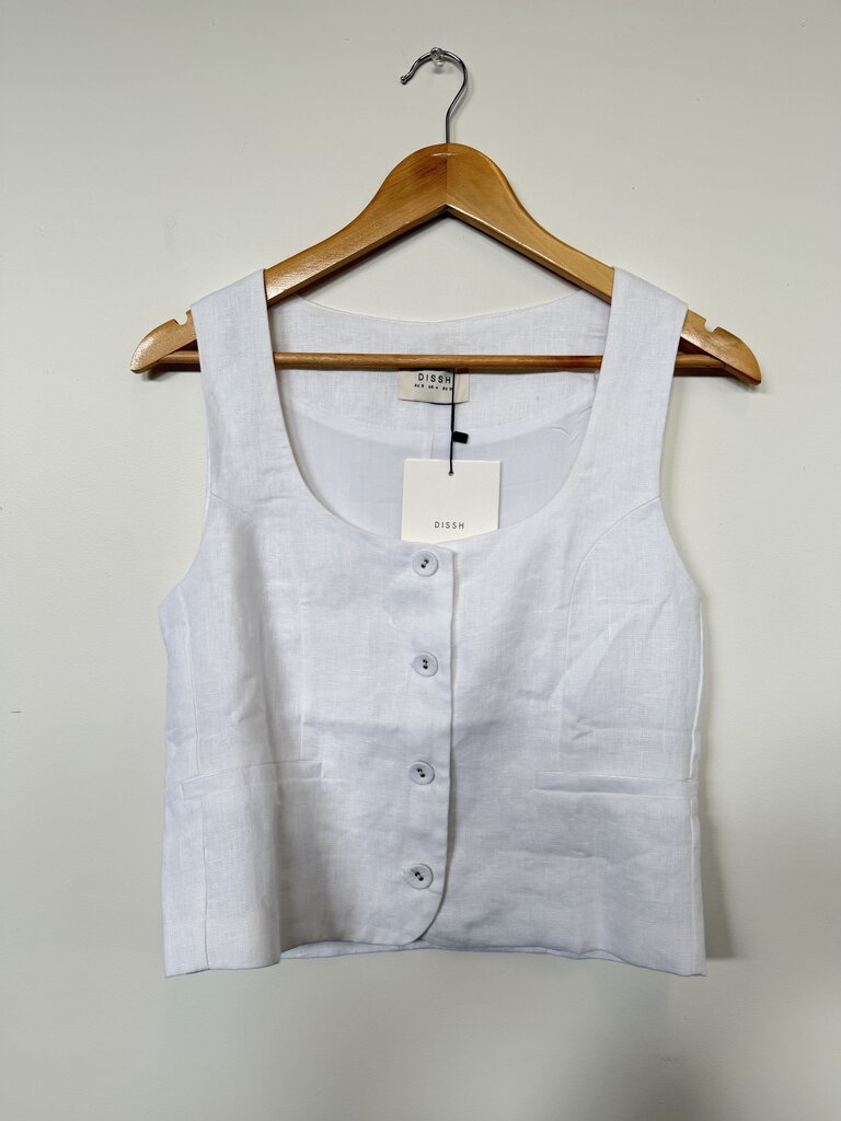 Dissh Linen Vest (nwt) - Size 8