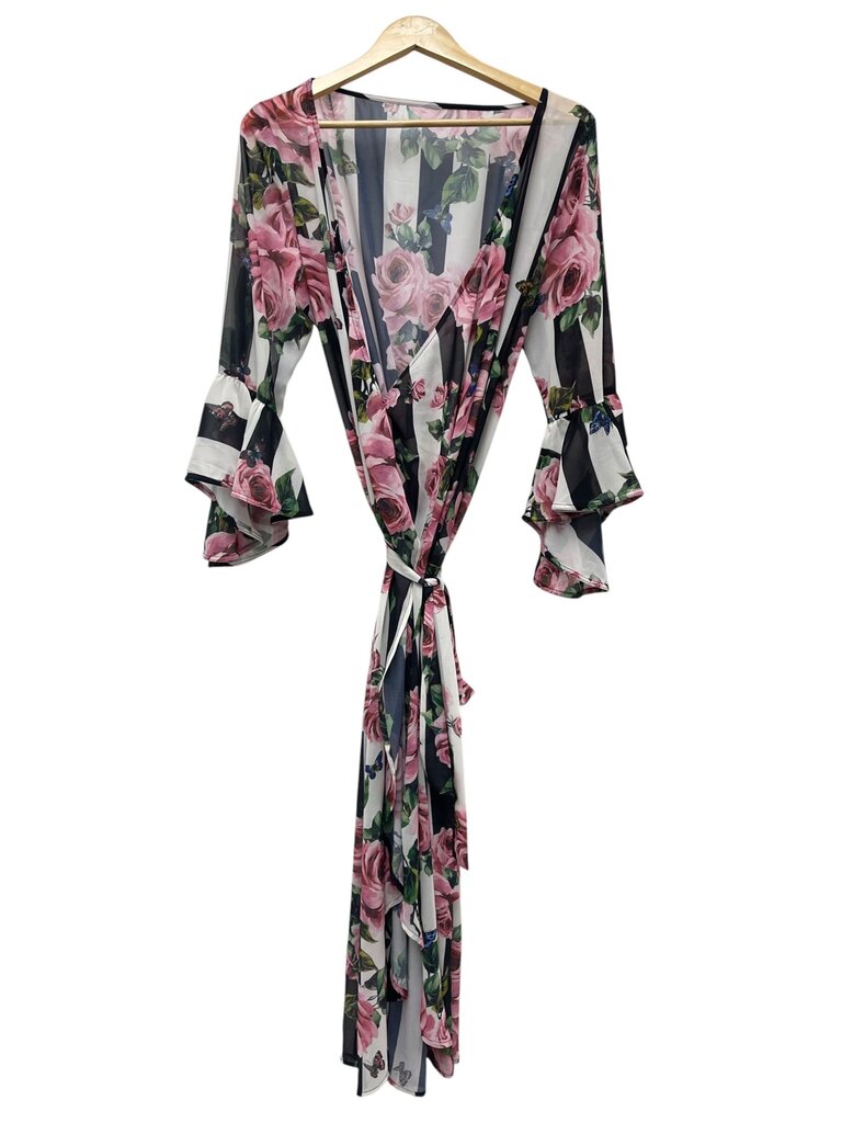 Annah Stretton Pink Sheer Dress - Size L