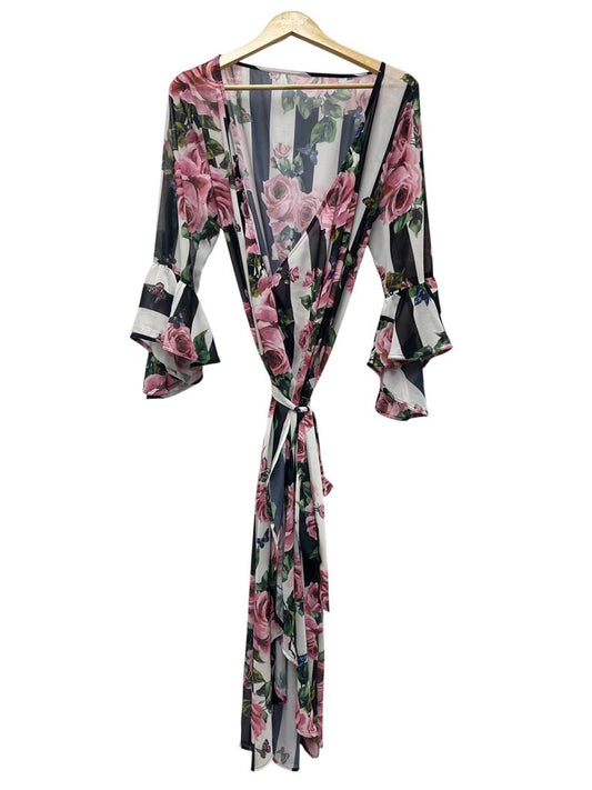 Annah Stretton Pink Sheer Dress - Size L