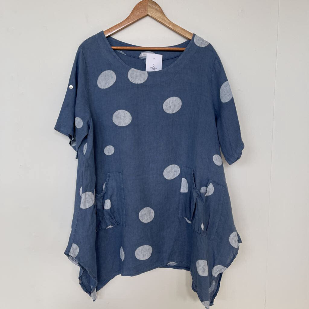 Made In Italy Linen Tunic - Size OS