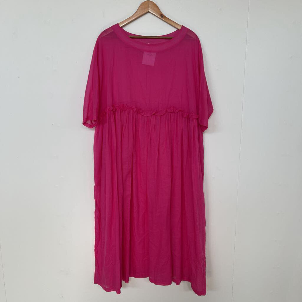 Cotton Voile Pink Dress - OSFA
