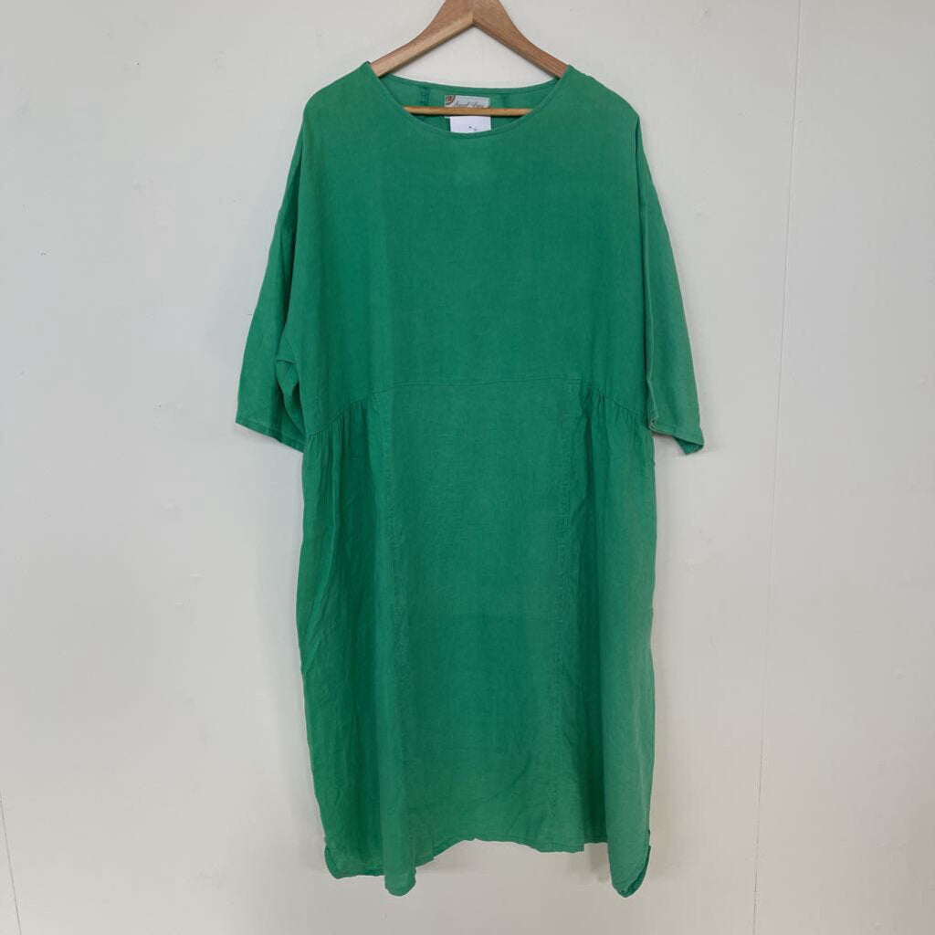Angel Lace Linen Dress - Size L