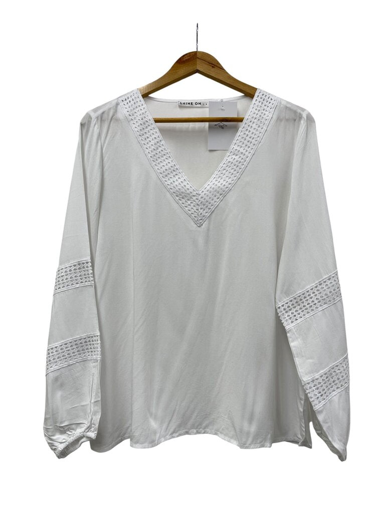 Shine On Label Blouse - Size 12
