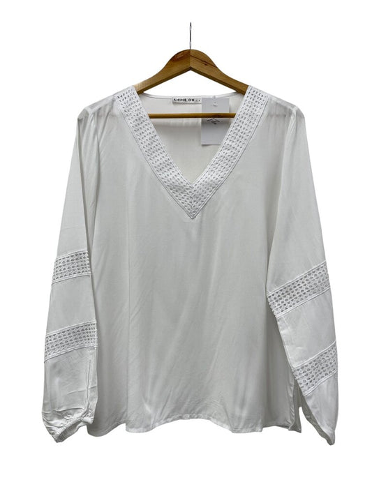 Shine On Label Blouse - Size 12