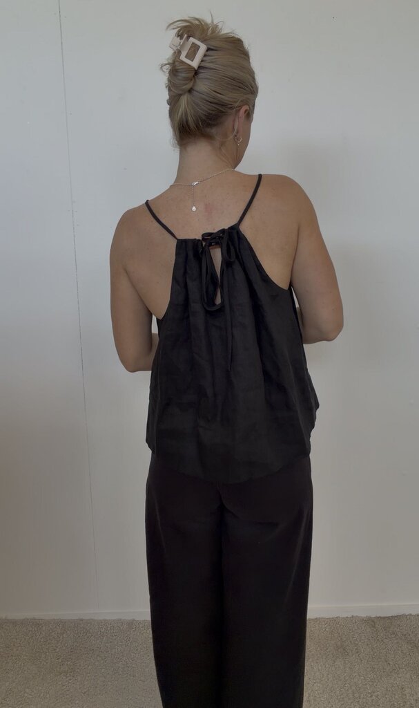 Aere Linen Top - Size 10