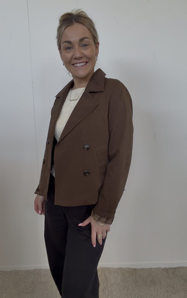 Stories to be Told Crop Trench coat-Size 6