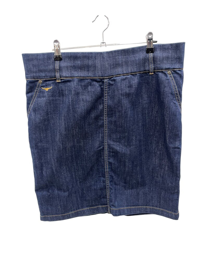 R.M.Williams Denim Skirt - Size 16